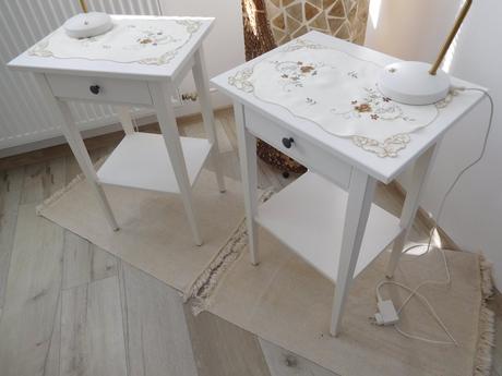 Príručný stolík / nočný -2x, drevený, 