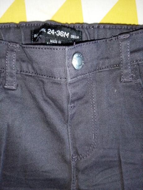 Dievčenské nohavice denim, denim,98