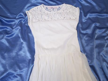 Dlhé biele letné šaty, 40