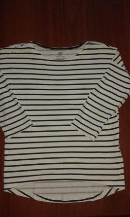 Dievčenské tričko s trištvrťovým rukávom., h&m,134