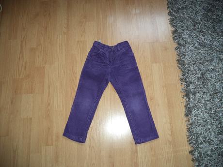 Menčestrové nohavice, teplé, 110, john lewis,110