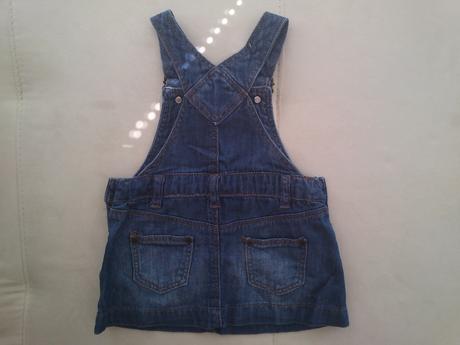 Riflova sukna, saty na traky, h&m,68