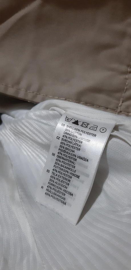 Prechodný krémový kabát h&m, h&m,s