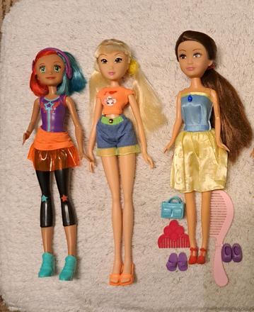 Monster high, winx, barbie babiky,, 