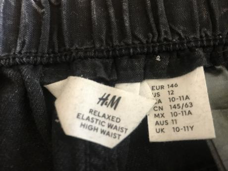 Čierne rifle hm, h&m,146