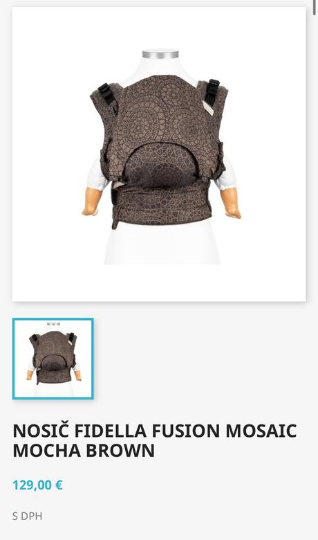 Ergonomicky nosic fidella fusion, fidella