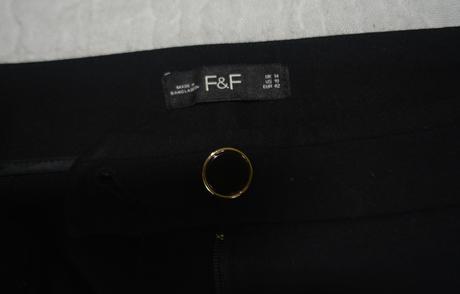 F&f, čierne nohavice veľ. xl, f&f,xl