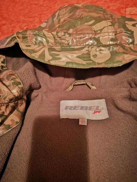 Zateplená bunda do dažďa, rebel,98