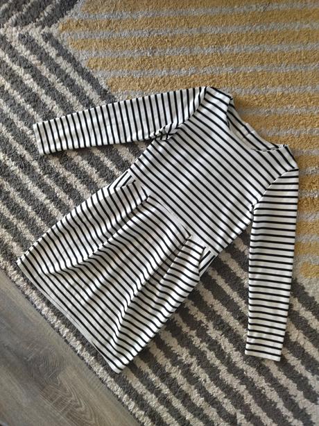 Čiernobiele šaty 122/128, h&m,122