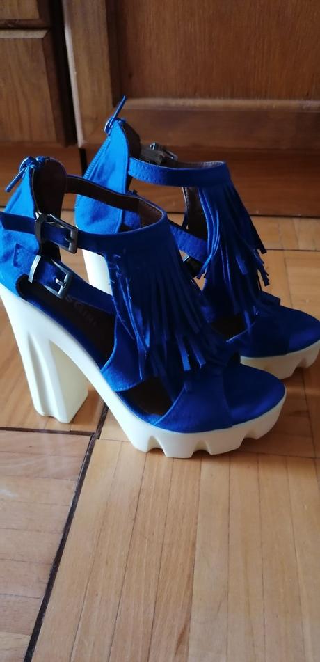 Extravagantné dámske sandály na platforme, 37