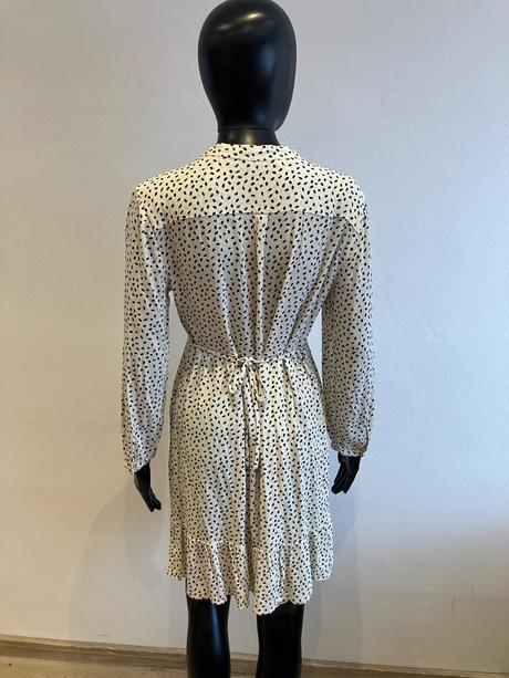 Dámske vzorované šaty maslovo čierne mango (m), mango,m