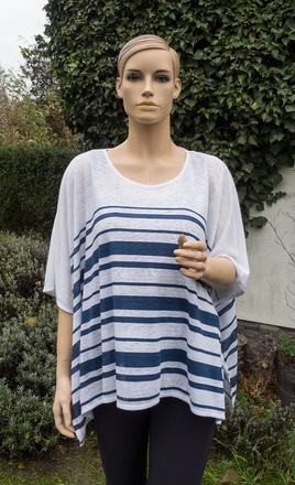 Ľanové tričkové pončo brax, uni veľkosť, 