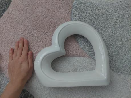 Keramická dekorácia srdce, 