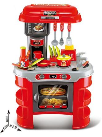 Detská kuchynka little chef červená 32 ks,