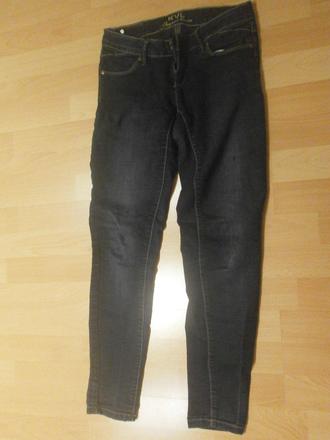 Tmavomodré elastické rifle, s