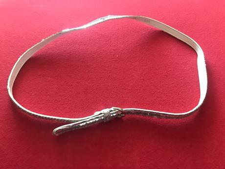 Opasok s dvoma radami flitier,dlzka 95 cm,mng, mango