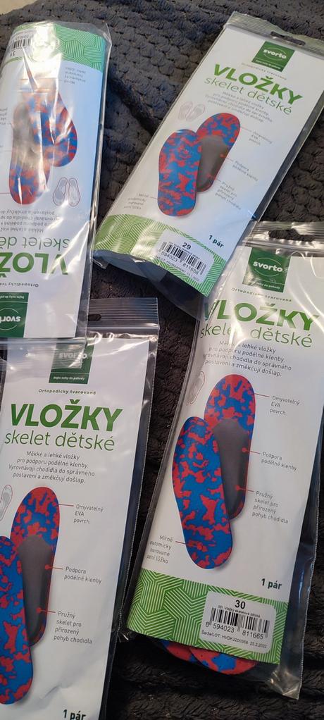 Ortopedické vložky do topanok, 29 / 30 / 31