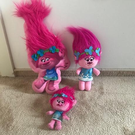 Plyšová troll poppy 3 ks, 