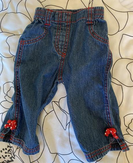 Bavlnené rifle disney by george v. 62/68 na 3-6 m., disney,68