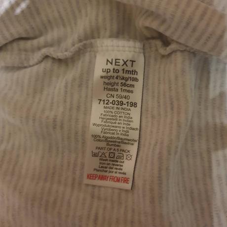 Pyžamá jednodielne overalové next, next,56