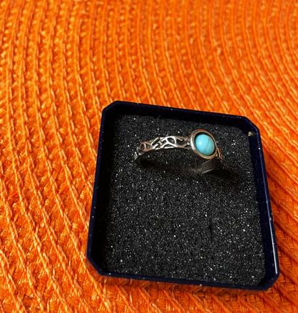 Starožitný prsteň z mexického striebra, 