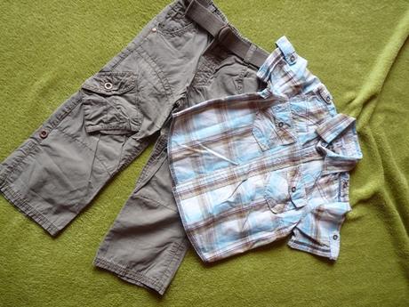 Komplet nohavice a kosela s kratkym rukavom, next,98