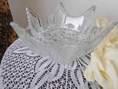 Kryštálová miska v tvare hviezdy-top top stav,, 