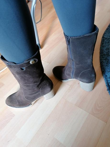 Nízke celokožené čizmy, 36