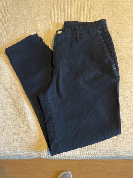 Tmavomodré pánske nohavice zara, zara,38