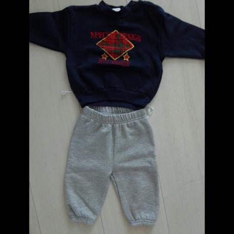 Komplet modra mikina a šede tepláky, vel. 68, ergee,68