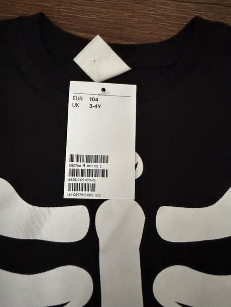 Súprava s kostrou, h&m,104
