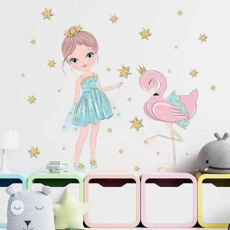 Krásna veľká nálepka na stenu do izbičky, 