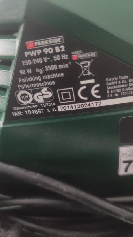 Autoleštička parkside pwp 90 b2, 