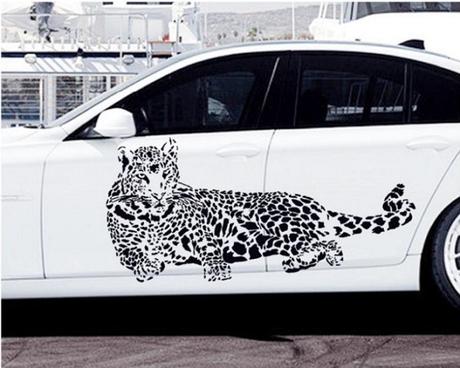 Nálepka na stenu leopard,