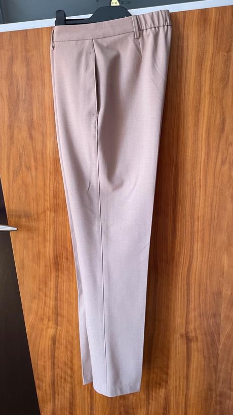 M&s letné svetlohnedé cigaretové nohavice s pukmi, marks & spencer,38