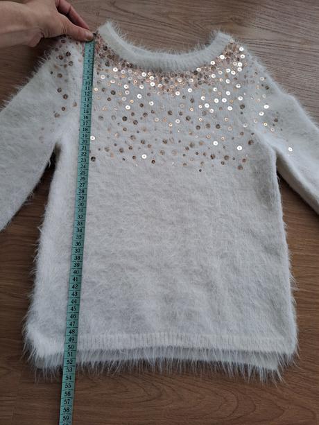 Teplý sveter s flitrami h&m, h&m,140