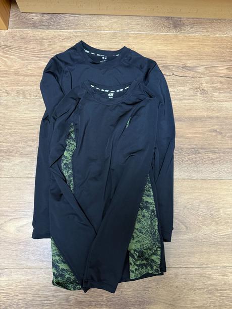 Tricka dlhy rukav 2ks, h&m,146