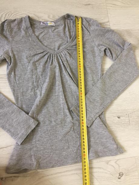 Šedé tričko s dlhým rukávom, calliope,s