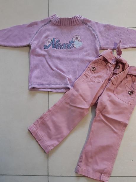 Sveter a nohavice, next,80