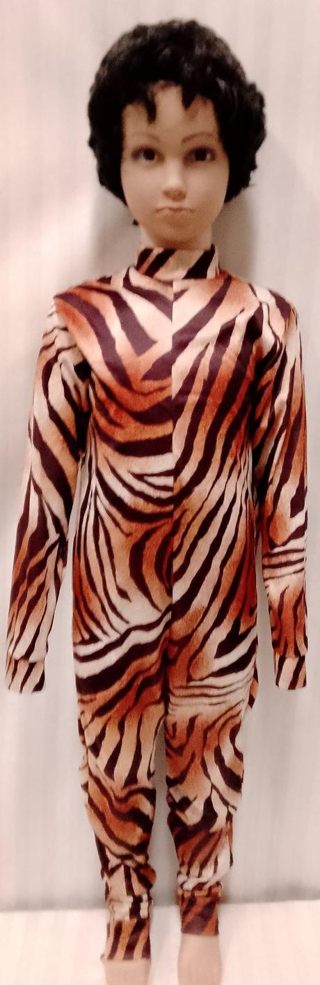 Kostým tigrí overal, 6-8 r, 116-128 cm, 