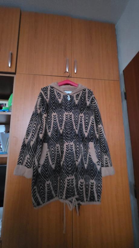 Kardigan uni alpaka, benetton,xxl