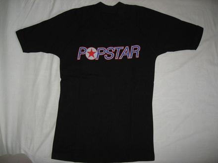 Čierne tričko popstar, m