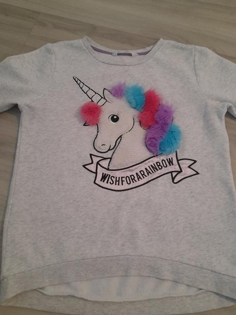 Mikina s jednorožcom h&m, h&m,158