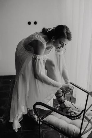 Boho svadobné šaty šité na mieru, 38