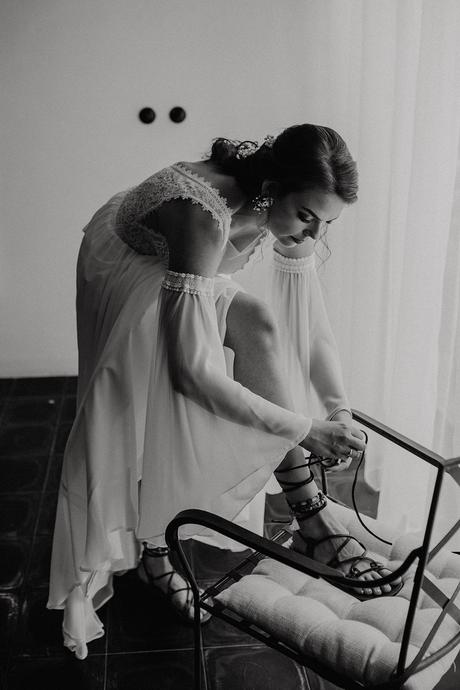 Boho svadobné šaty šité na mieru, 38