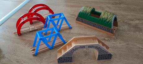Drevená vláčiková zostava 76 ks, zn.carousel, 