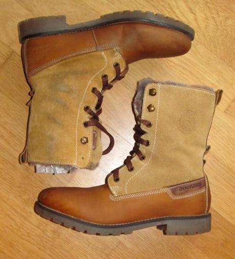 Teple kozene cizmy dockers, c. 40, 40