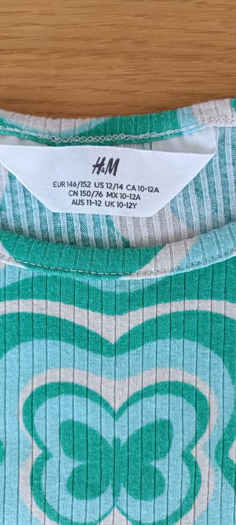 Tričko hippie, h&m,146