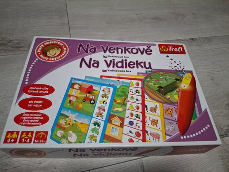 Vzdelavacia hra na vidieku s kuzelnym perom, 