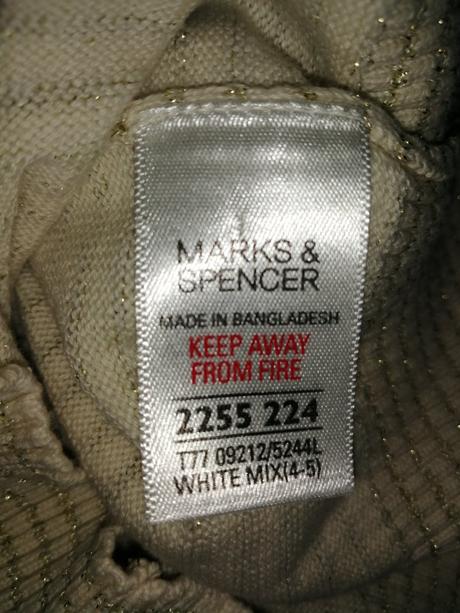 Zlatý pulovrík, marks & spencer,110